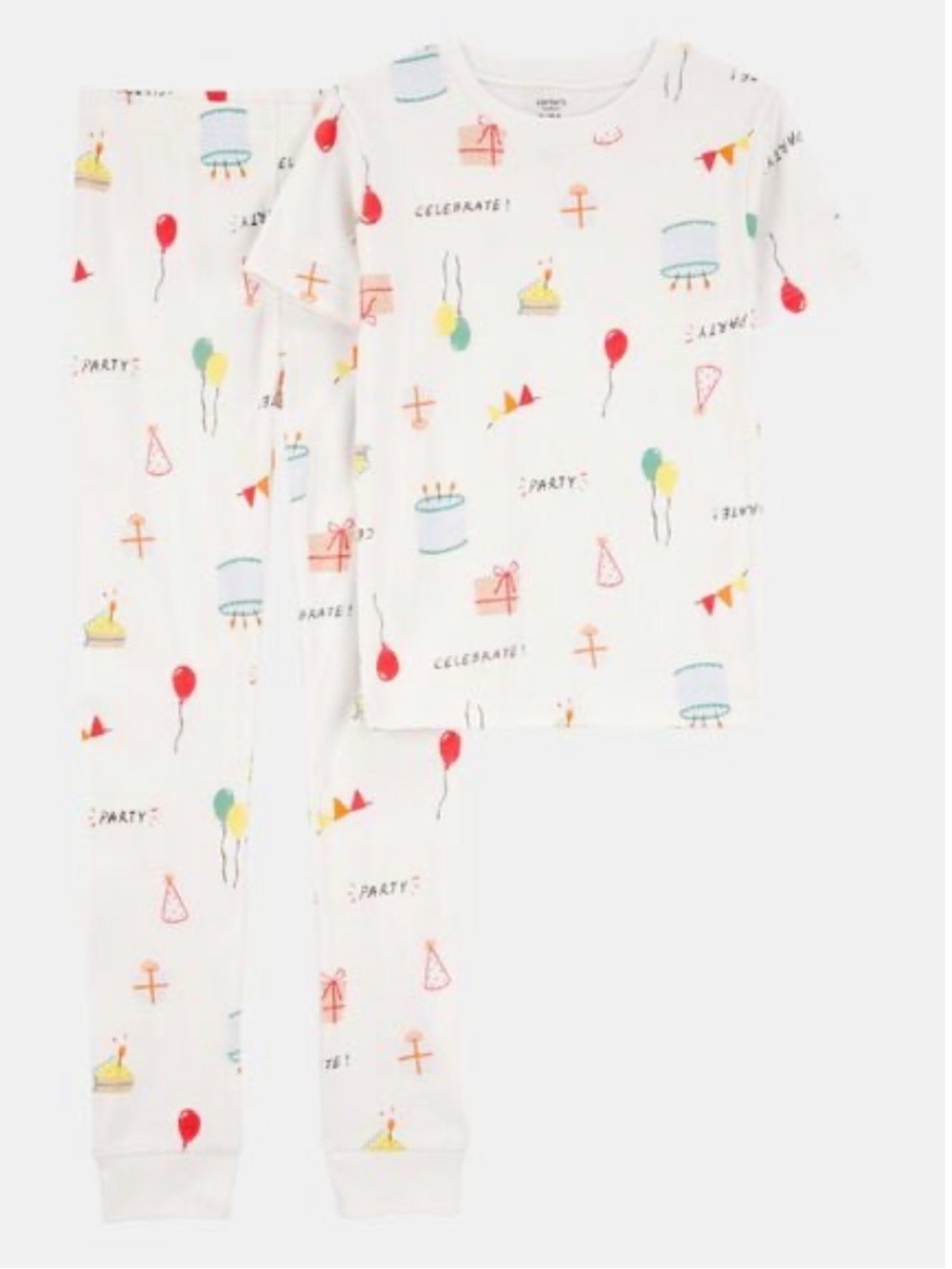 Carter’s Kids Birthday Pajamas Unisex Size 14 NWT